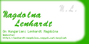 magdolna lenhardt business card